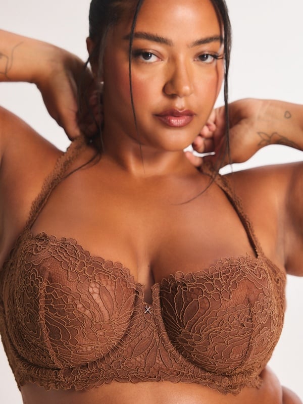 Romantic Corded Lace Unlined Balconette Bra