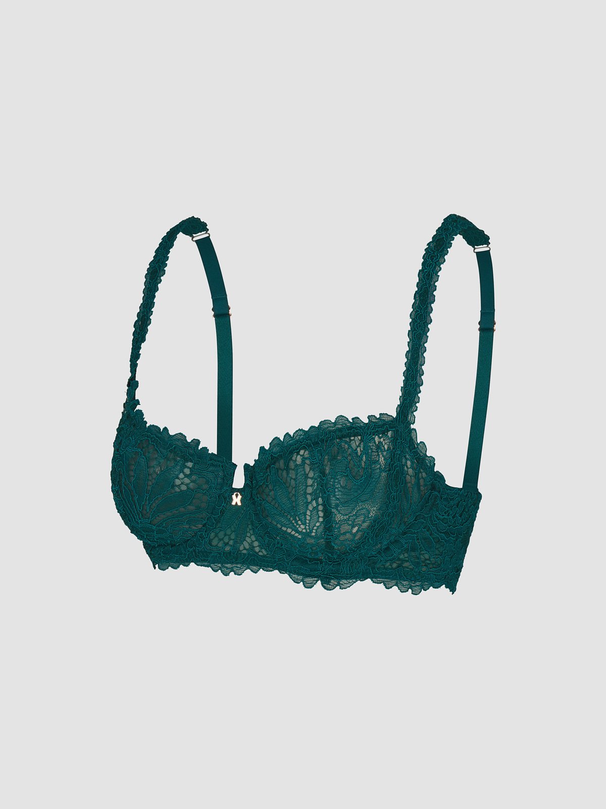 Romantic Corded Lace Unlined Balconette Bra