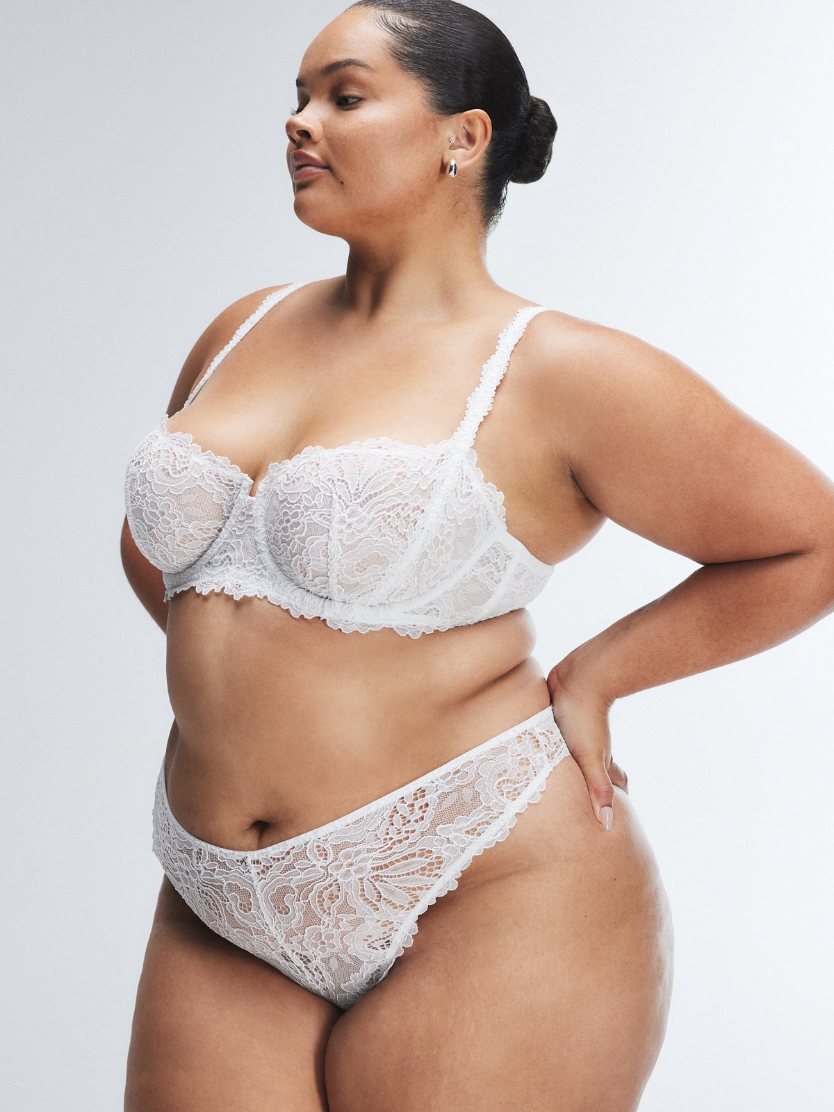 Romantic Corded Lace Unlined Balconette Bra