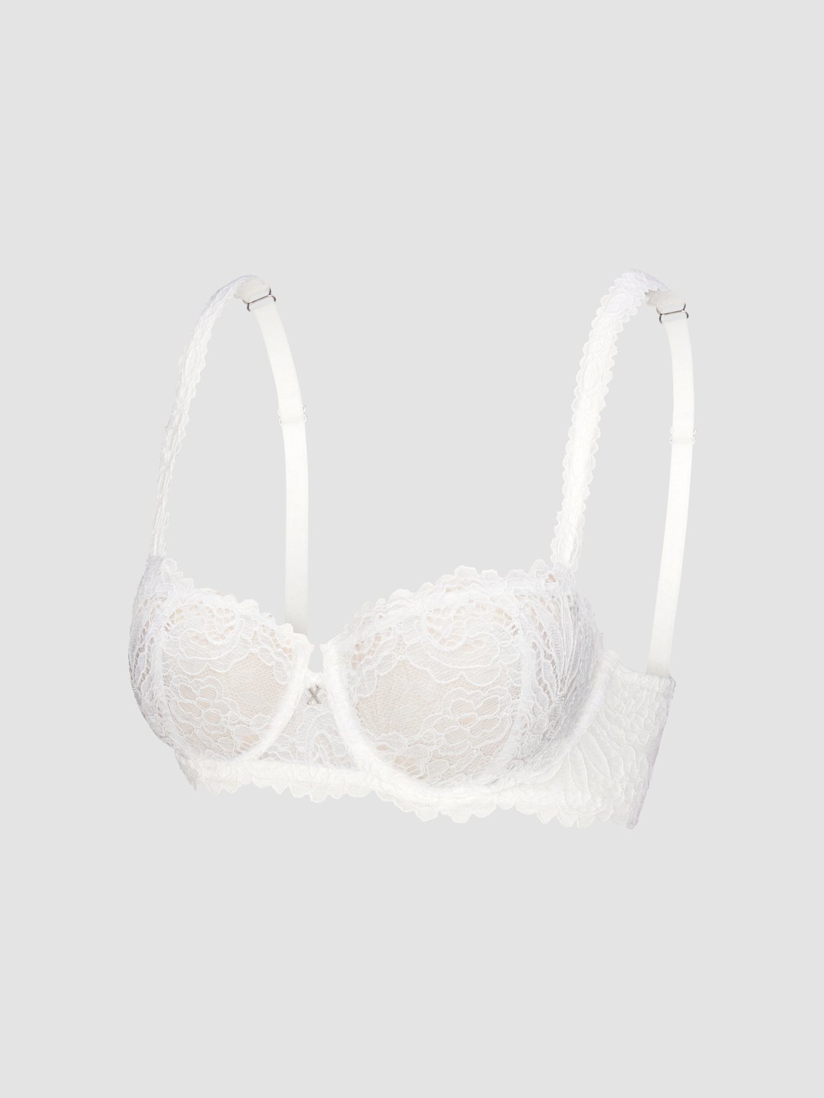 Romantic Corded Lace Unlined Balconette Bra