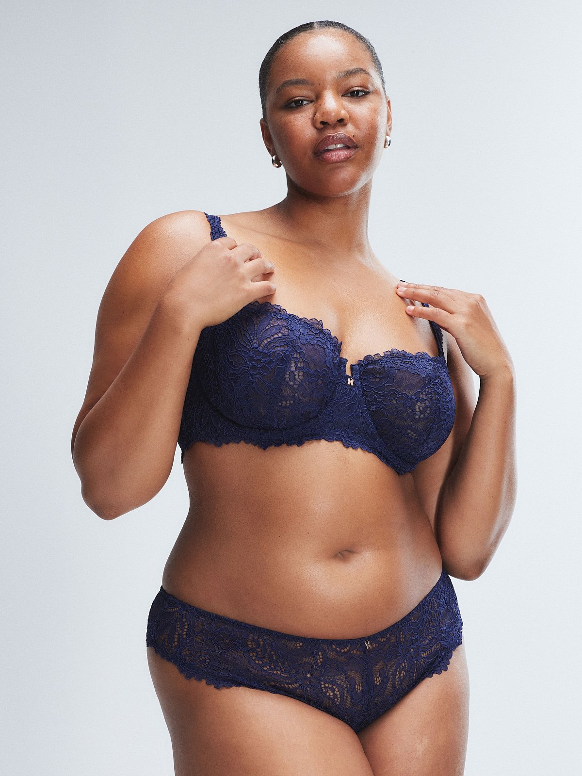 Romantic Corded Lace Unlined Balconette Bra