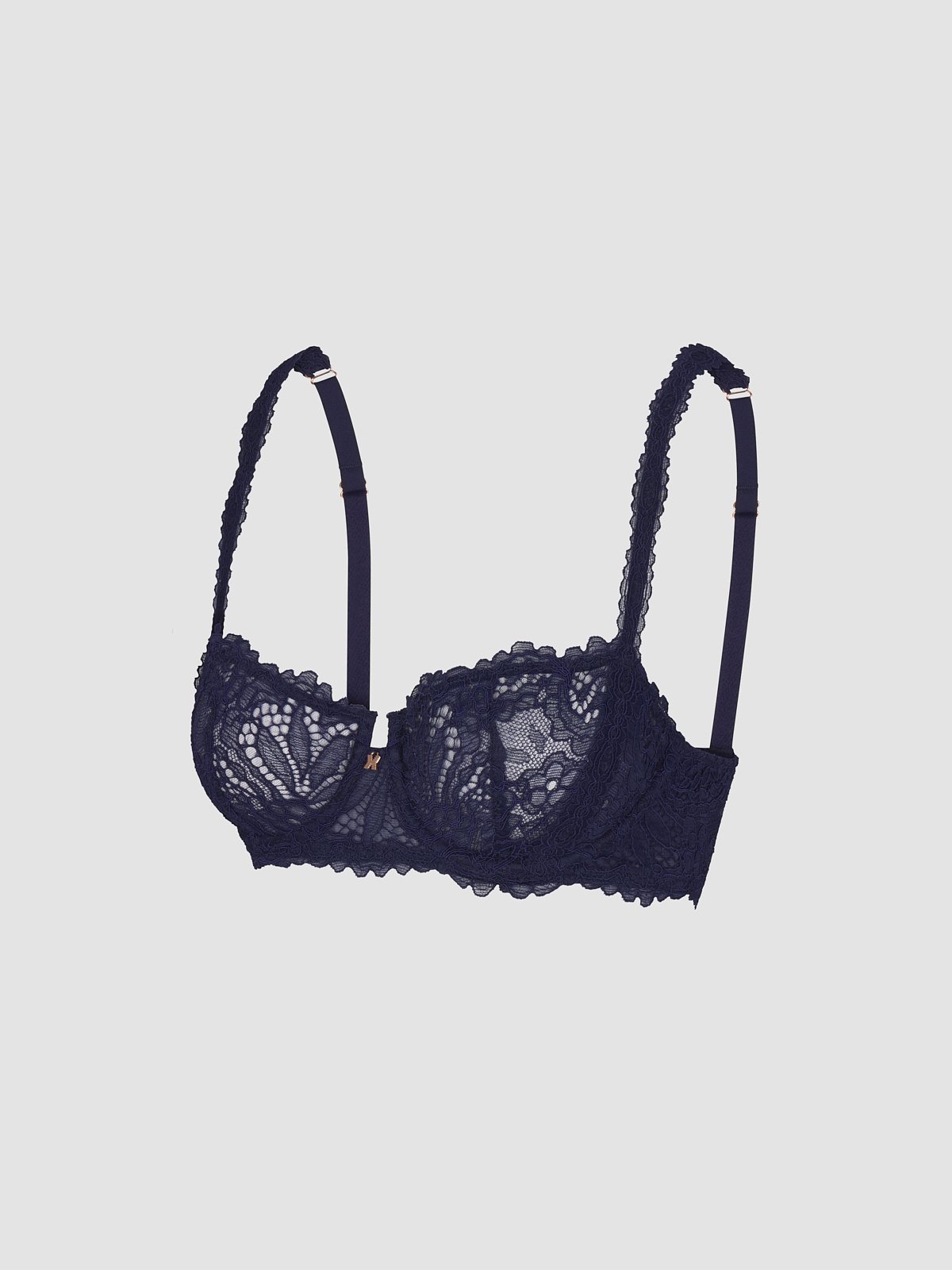 Romantic Corded Lace Unlined Balconette Bra