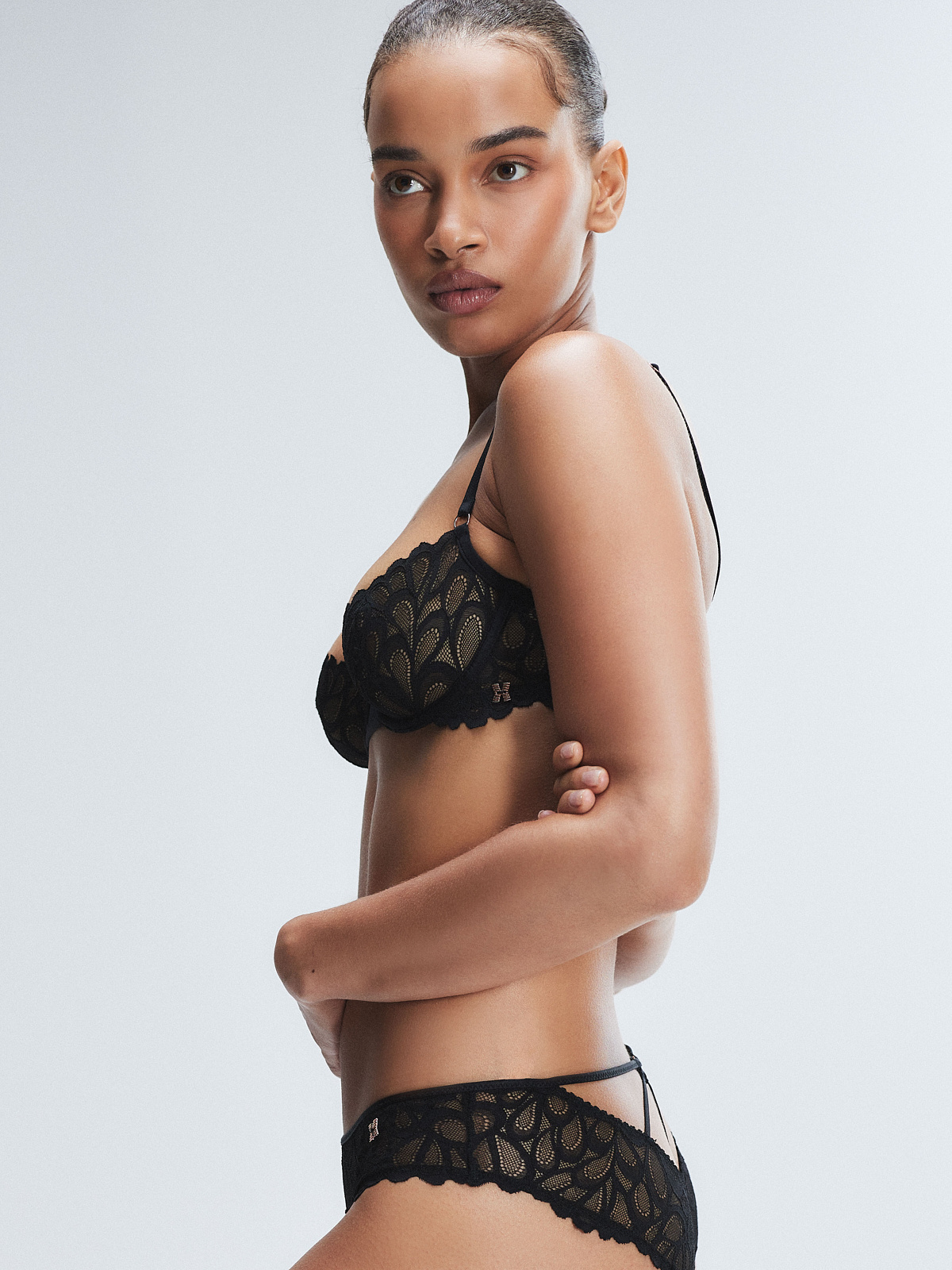 Savage Not Sorry Unlined Lace Balconette Bra in Black | SAVAGE X FENTY