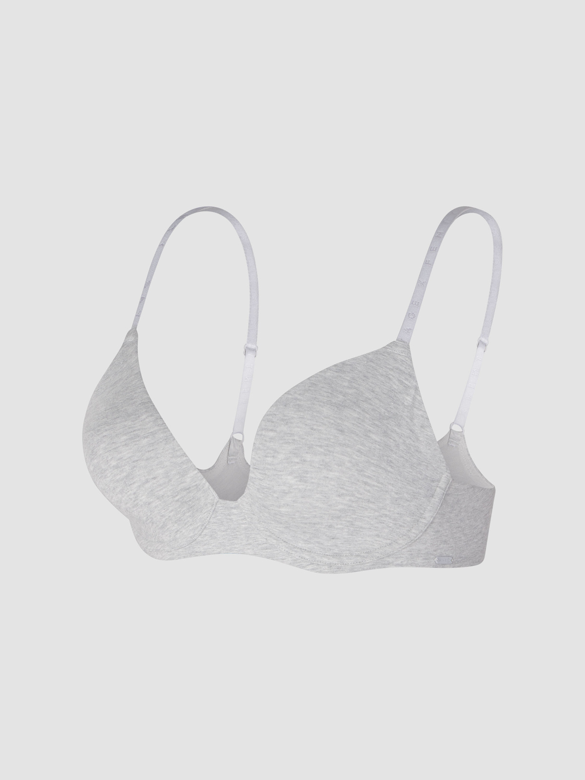 Cotton Essentials Unlined Bra in Grey & Silver | SAVAGE X FENTY