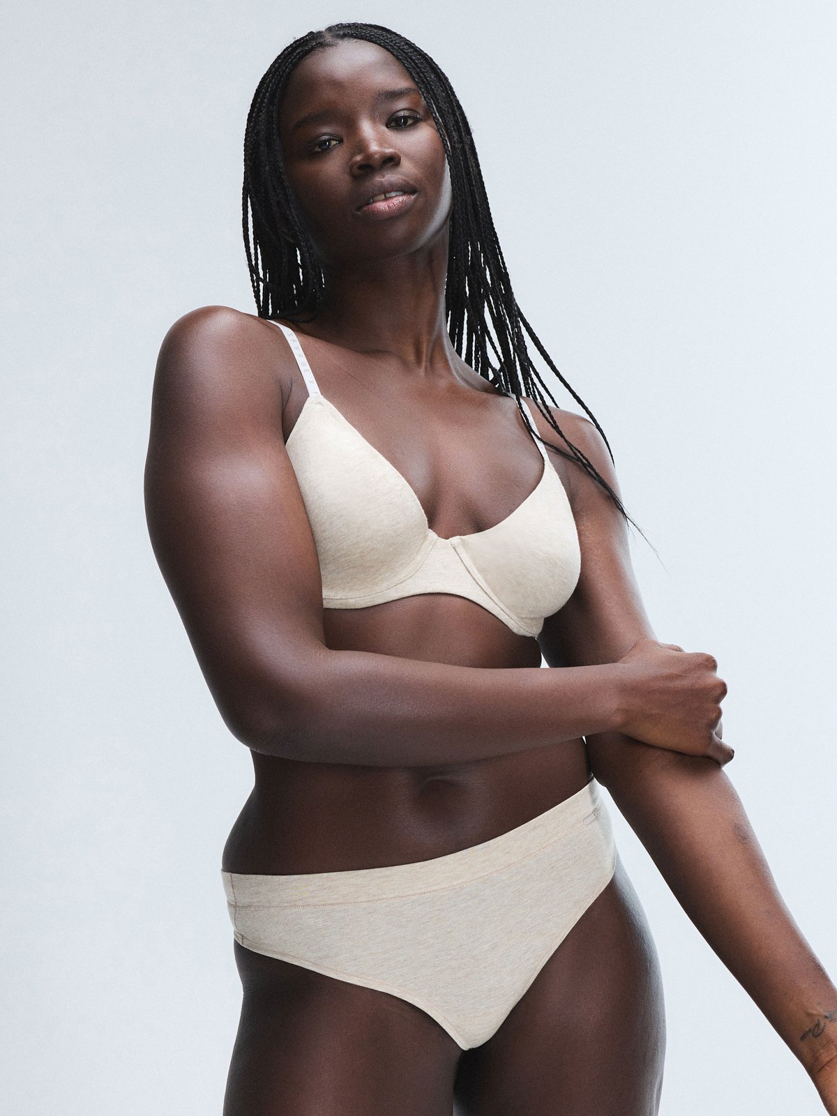 Cotton Essentials Unlined Bra in Nude | SAVAGE X FENTY