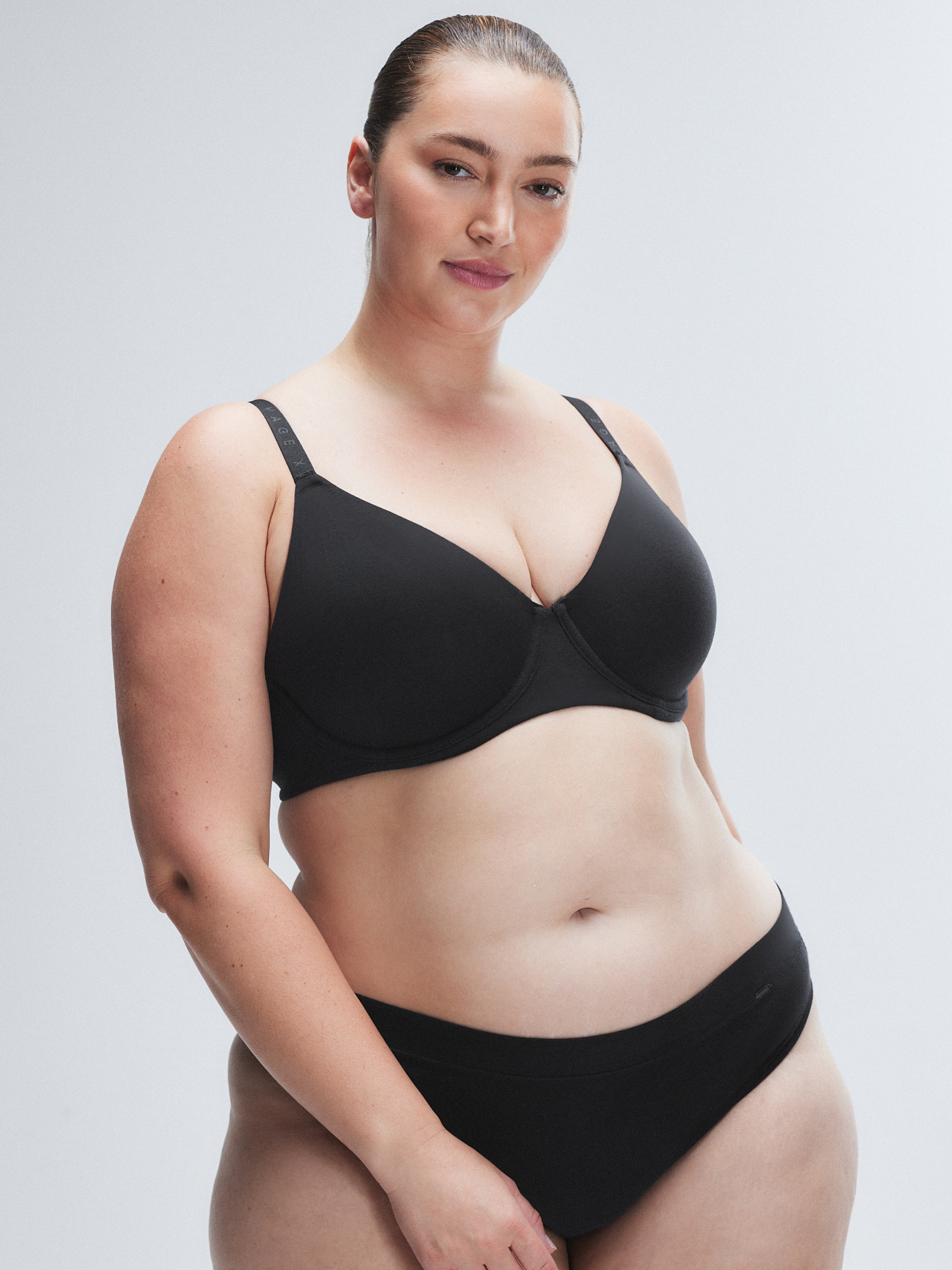 Cotton Essentials Unlined Bra in Black | SAVAGE X FENTY