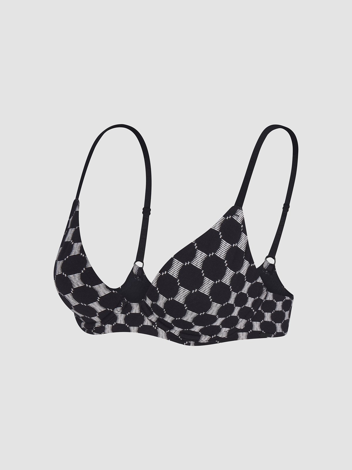 Cotton Essentials Unlined Bra in Black & Multi | SAVAGE X FENTY