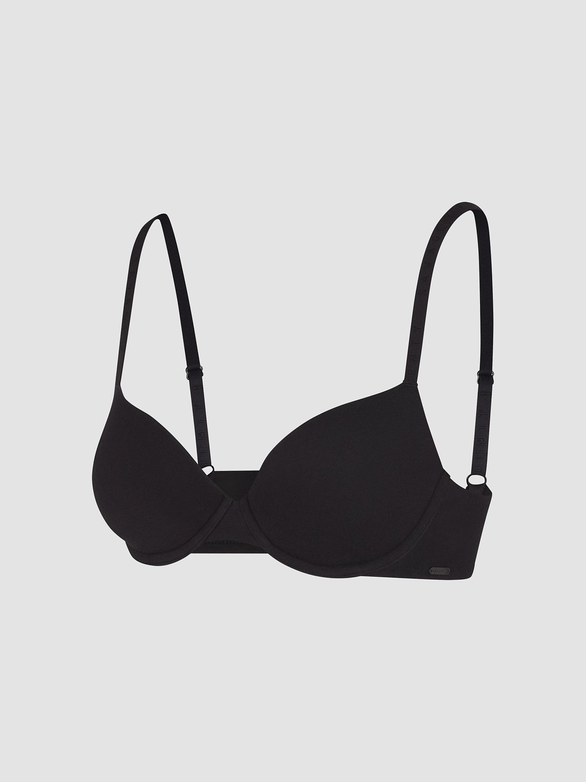 Cotton Essentials Padded Demi Bra in Black | SAVAGE X FENTY