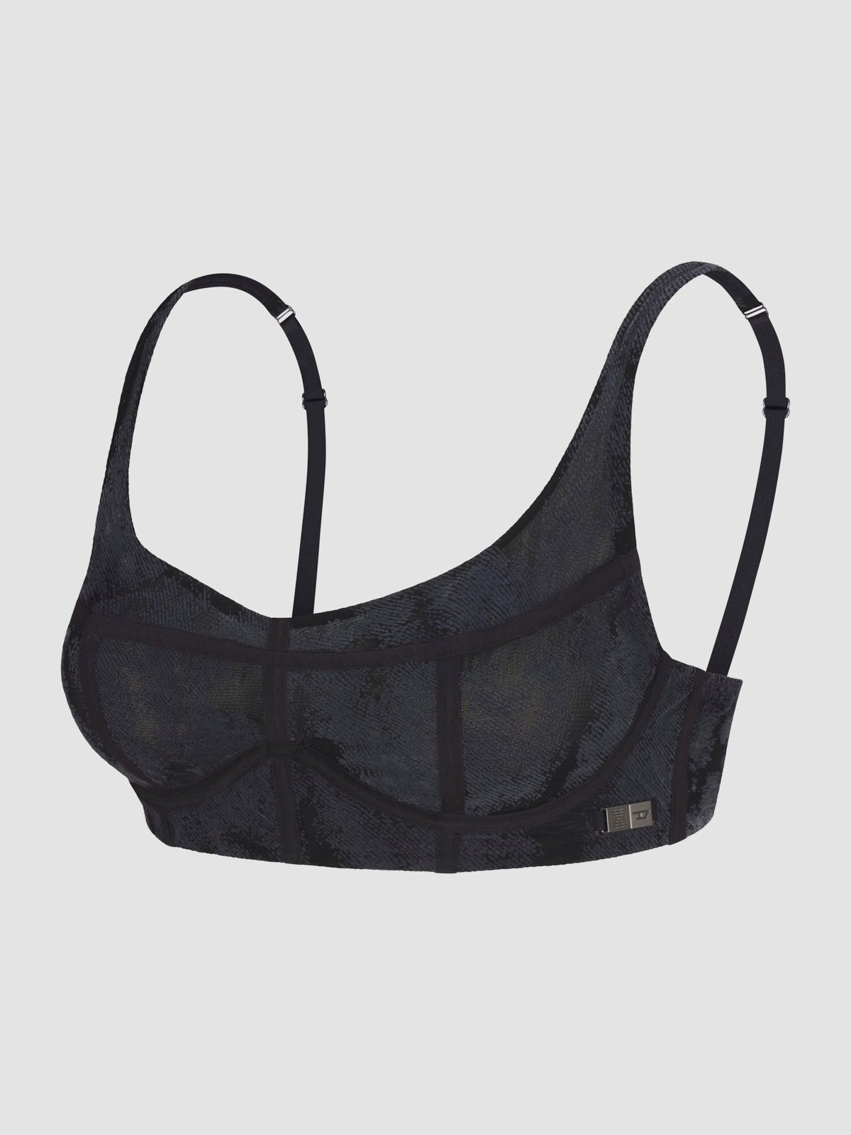 Savage X Diesel Denim Smoke Unlined Longline Bra