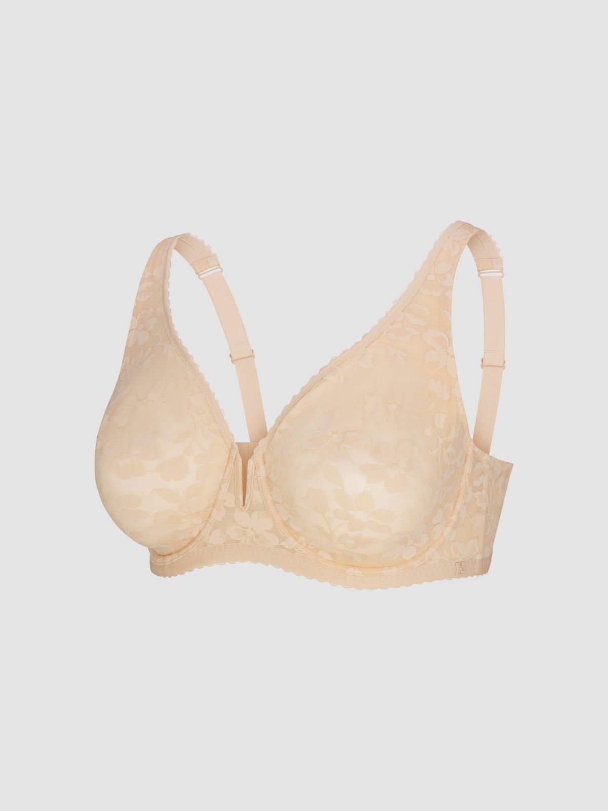Lavish Lace Unlined Full-Coverage Bra in Nude | SAVAGE X FENTY