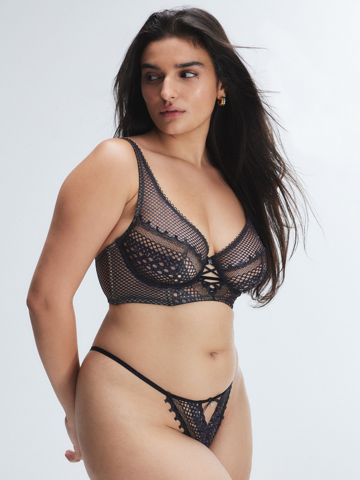 Starlet Nights High-Apex Unlined Lace Balconette Bra