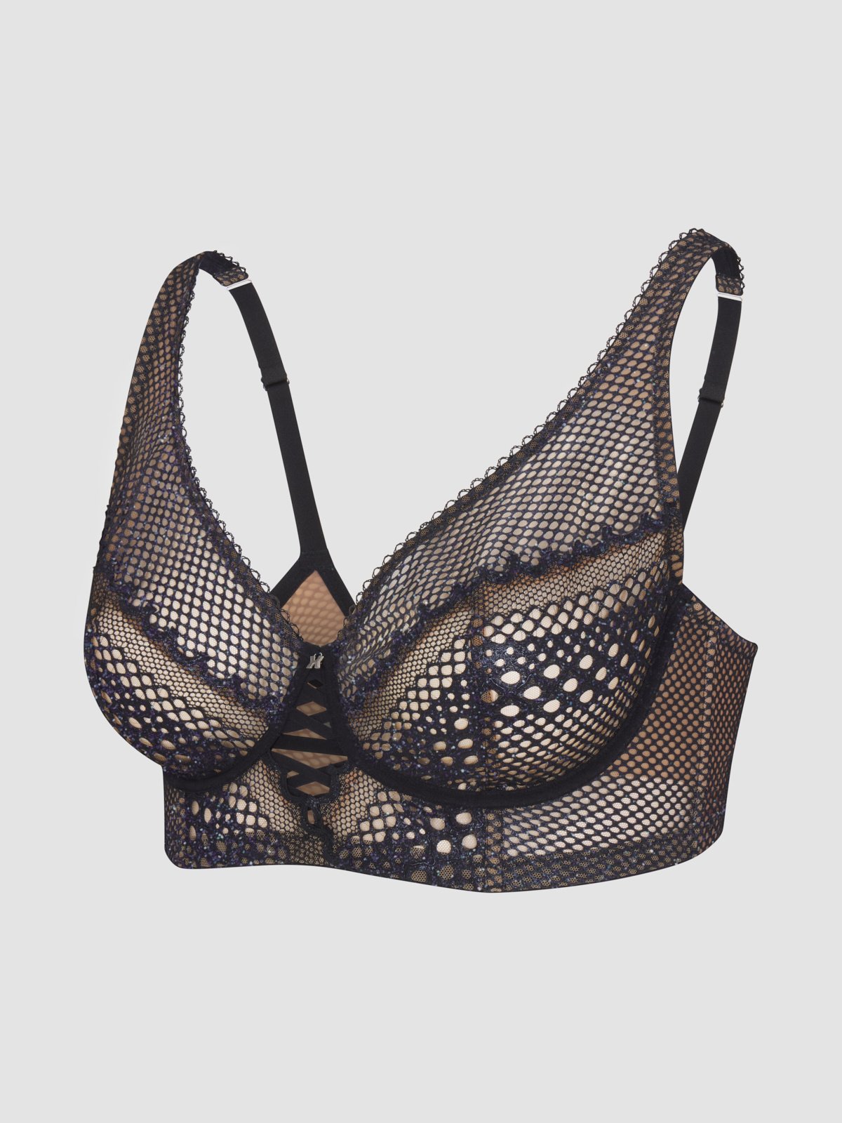 Starlet Nights High-Apex Unlined Lace Balconette Bra