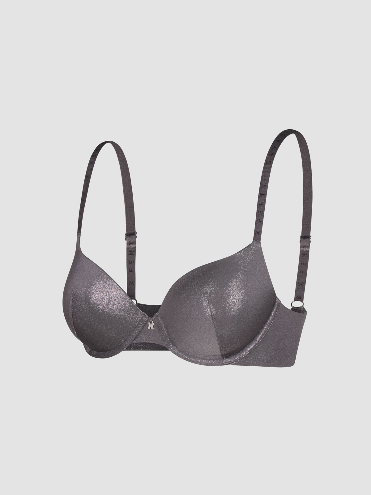 NEW Microfiber Metallic Push-Up Bra in Grey & Silver | SAVAGE X FENTY