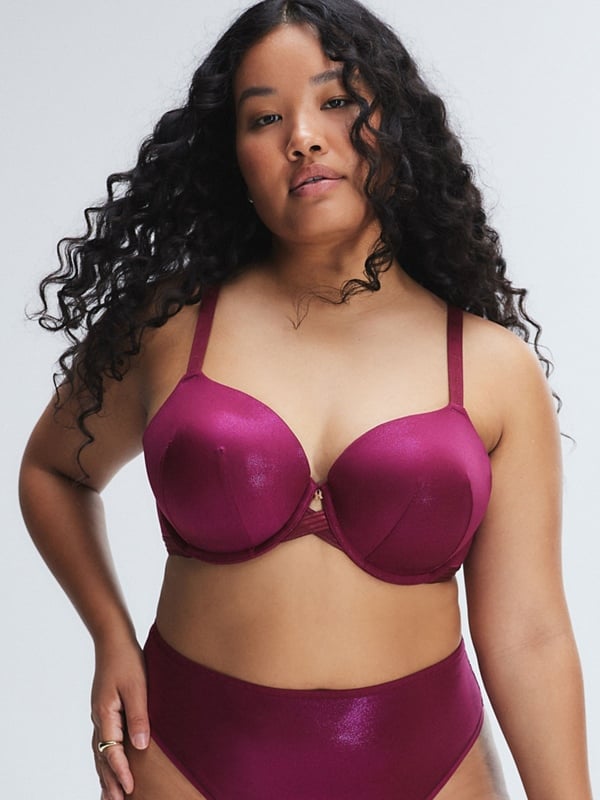 NEW Microfiber Metallic T-Shirt Bra