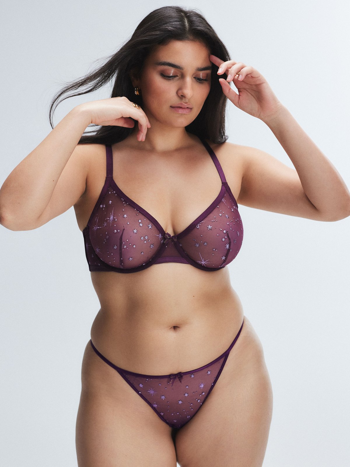 Puff Stars Unlined Demi Bra