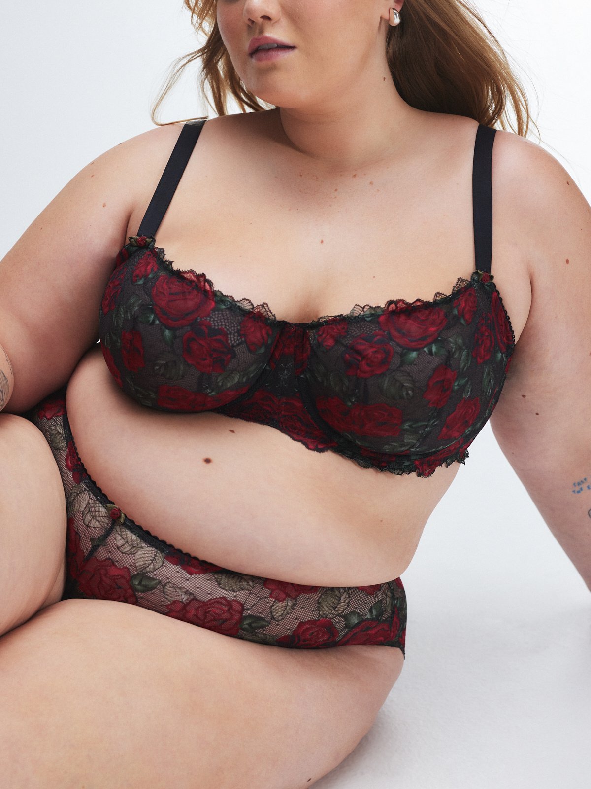 Les Roses Lace Unlined Balconette Bra