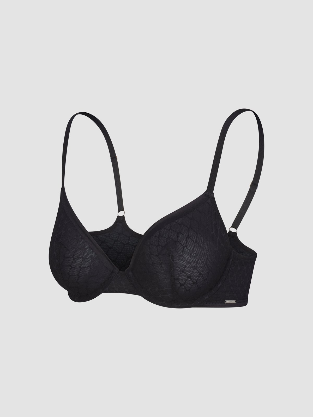 Show N' Tell Mesh Unlined Demi Bra