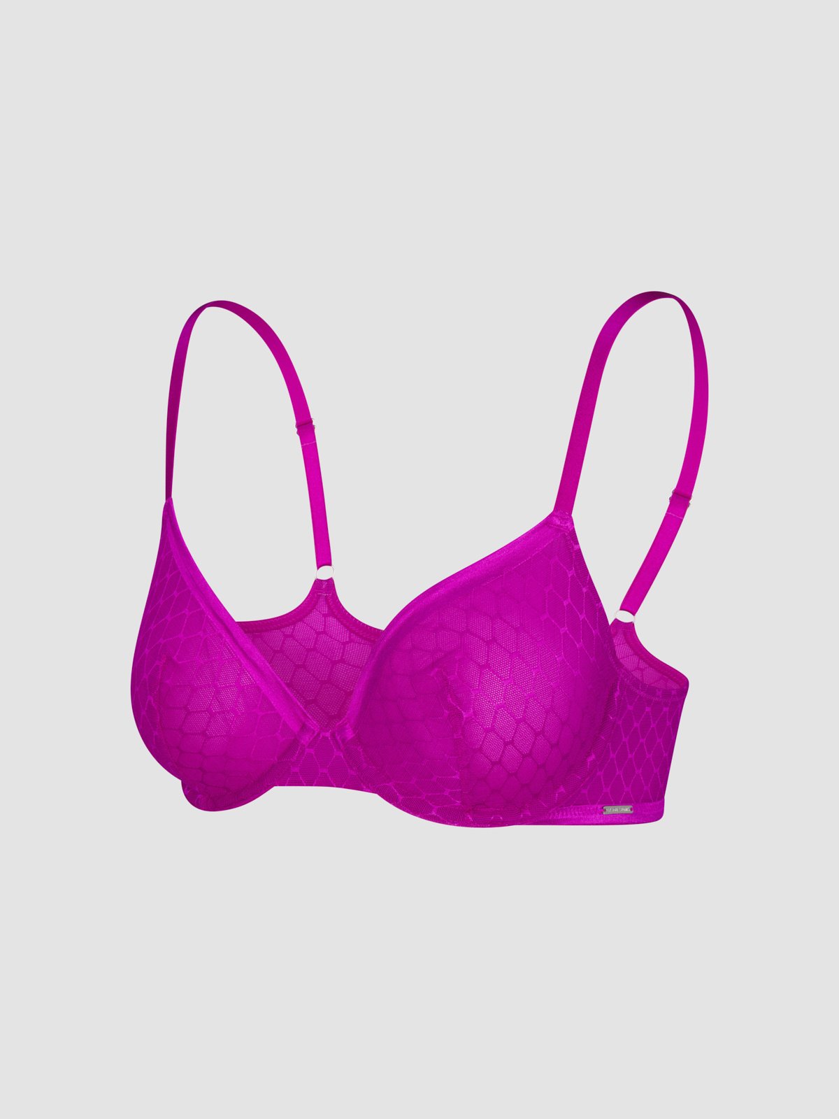 Show N' Tell Mesh Unlined Demi Bra