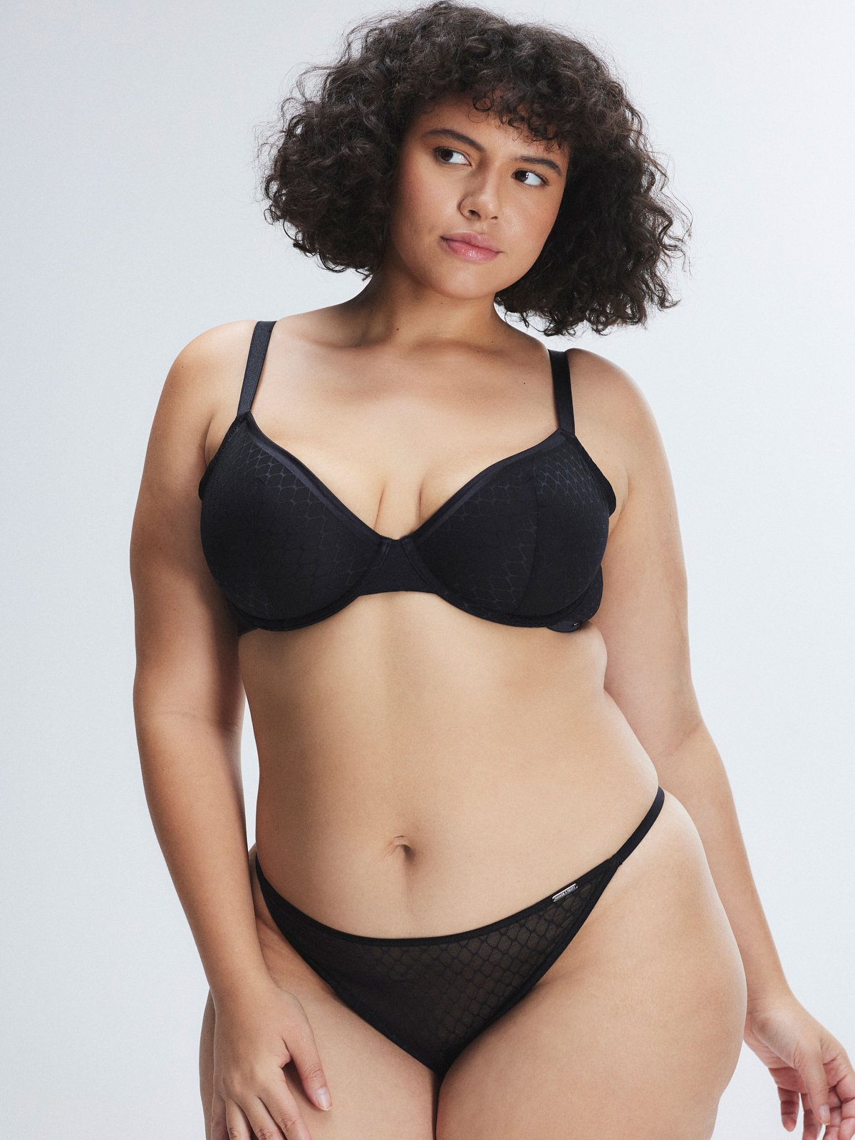 Show N' Tell Mesh Unlined Demi Bra