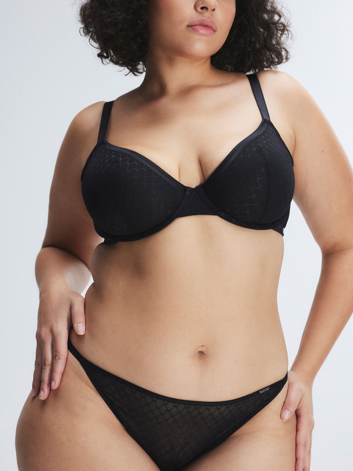 Show N' Tell Mesh Unlined Demi Bra