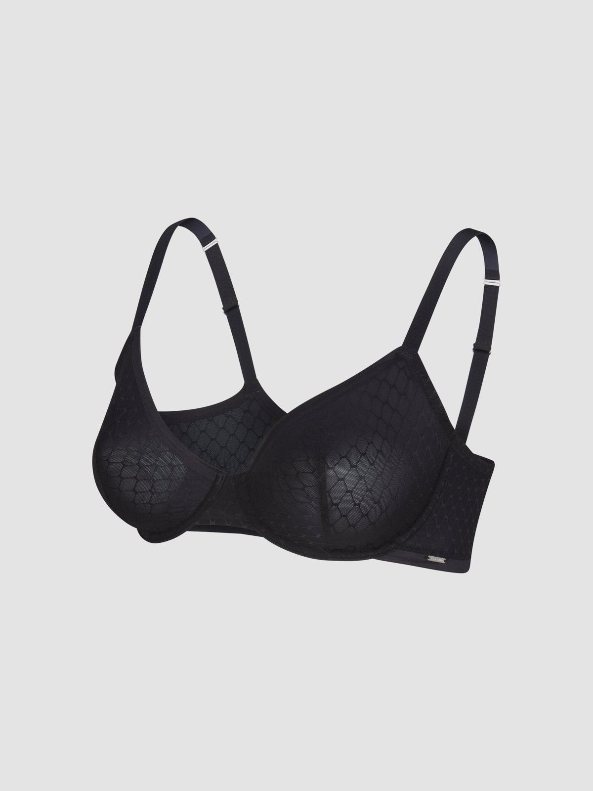 Show N' Tell Mesh Unlined Demi Bra