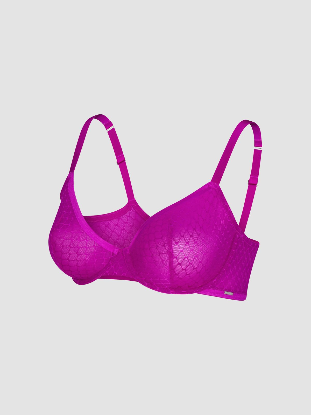 Show N' Tell Mesh Unlined Demi Bra