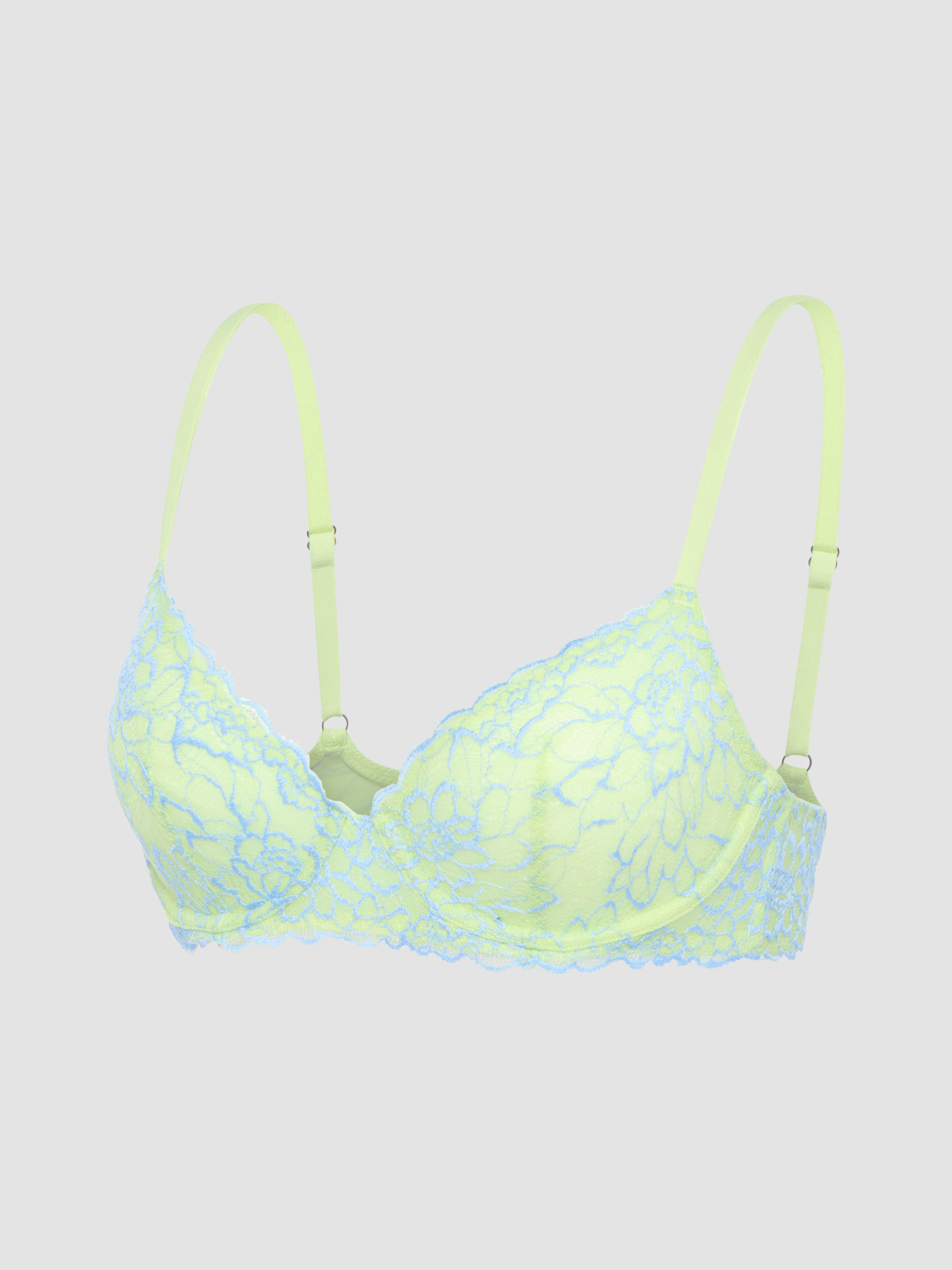 Keepsake Lace Unlined Demi Bra in Green | SAVAGE X FENTY