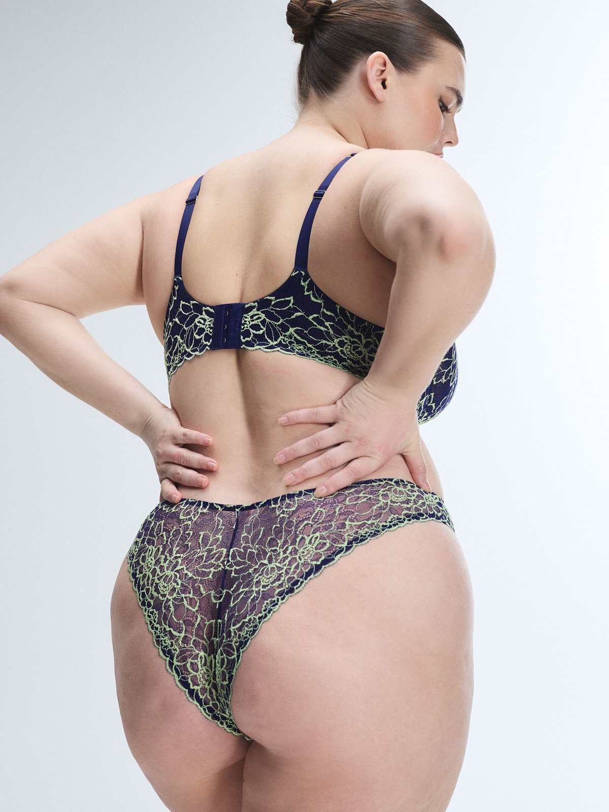 Keepsake Lace Unlined Demi Bra in Blue | SAVAGE X FENTY