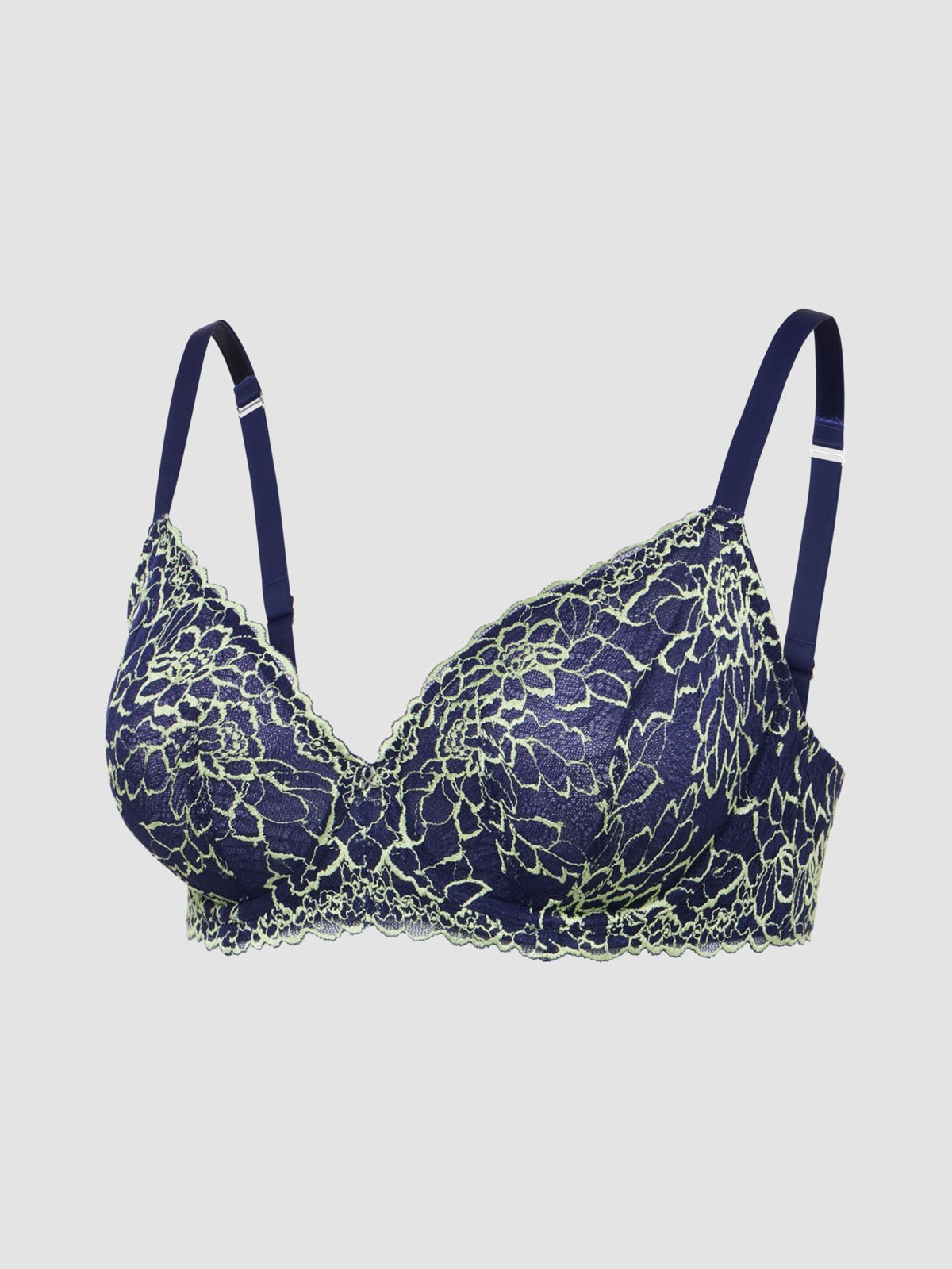 Keepsake Lace Unlined Demi Bra in Blue | SAVAGE X FENTY