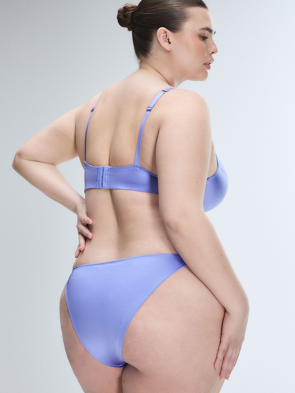 Slipper Satin Push-Up Plunge Bra