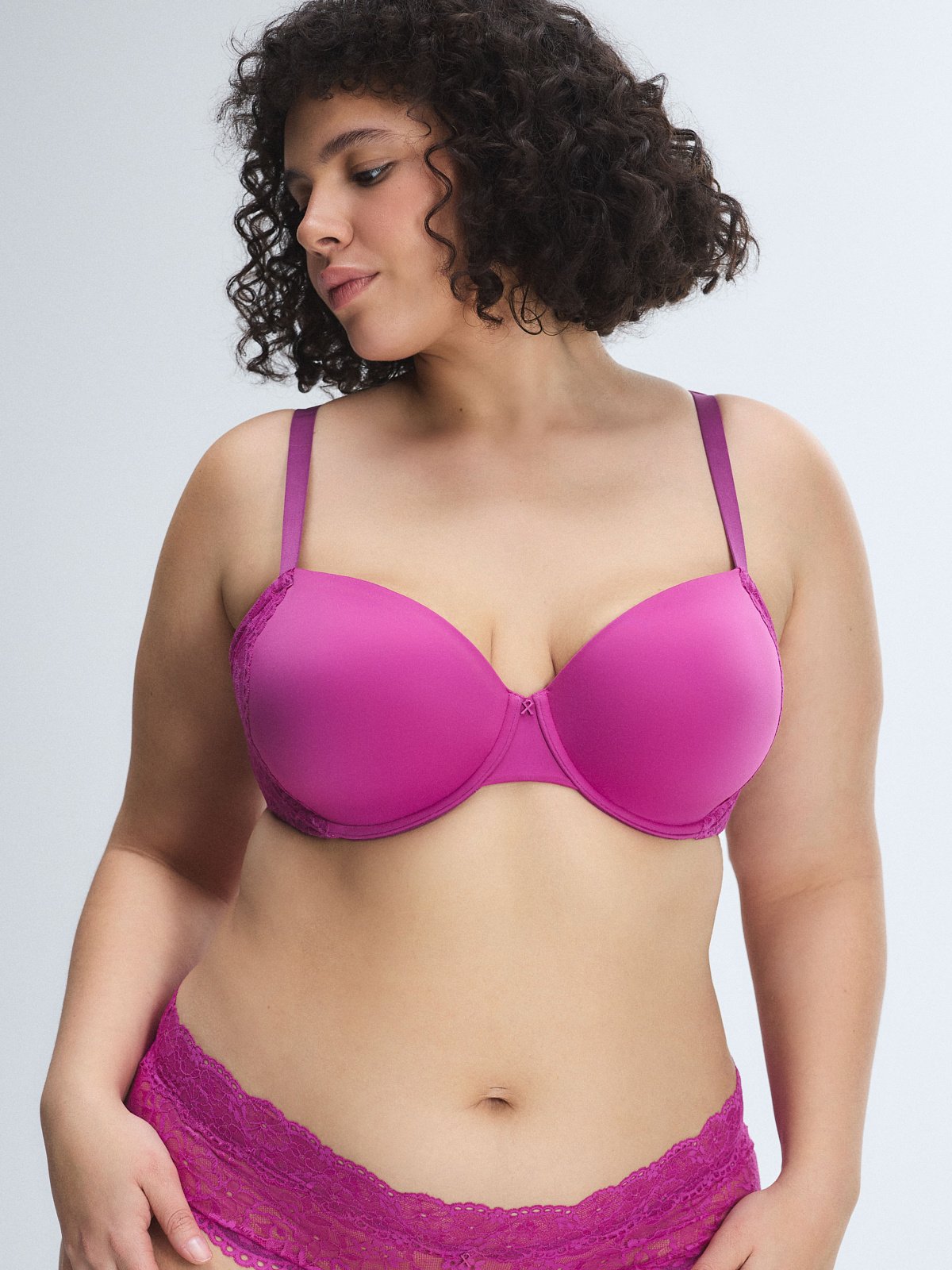 Soft N' Savage Lightly Lined Convertible Lace Demi Bra