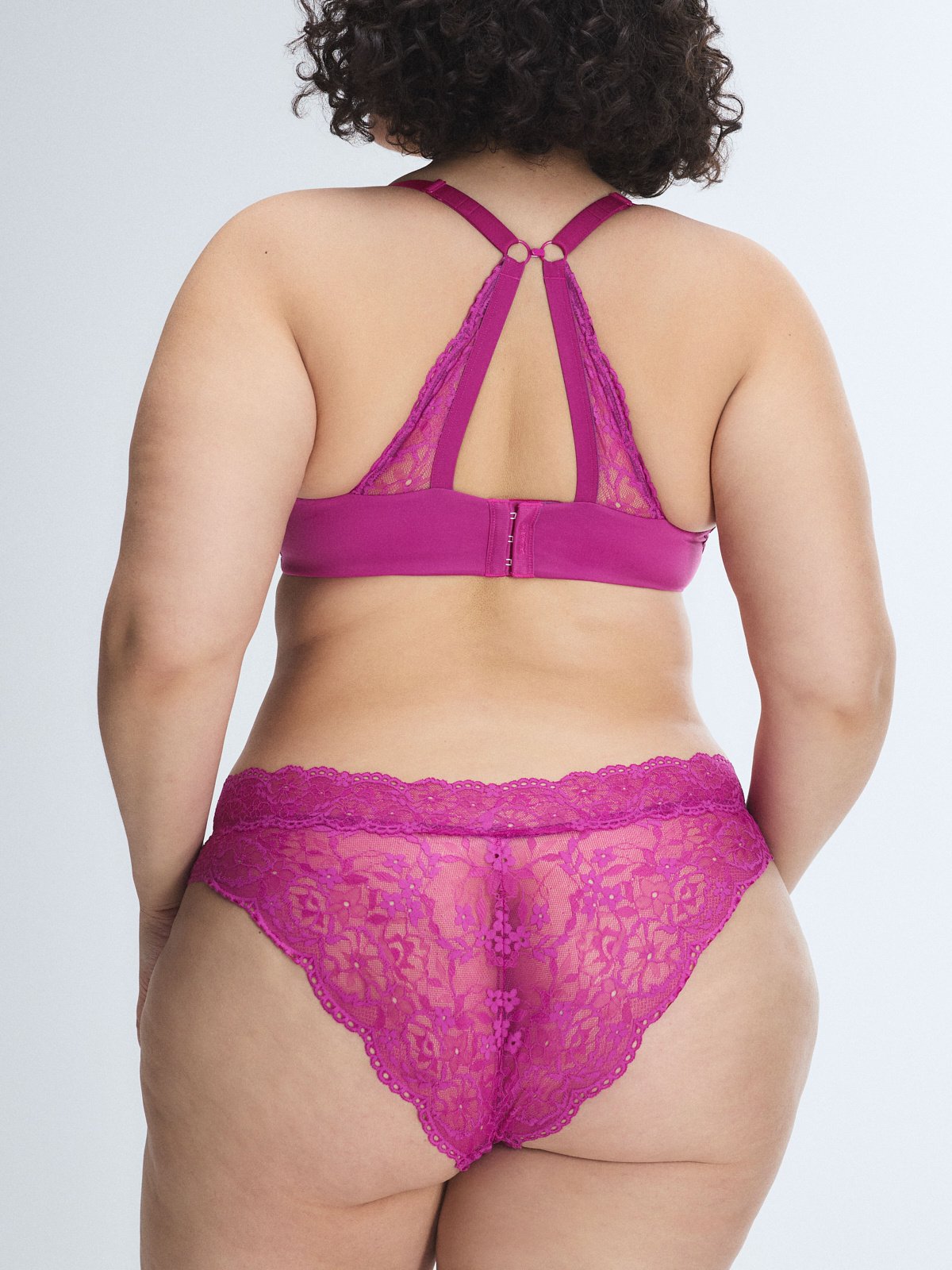Soft N' Savage Lace Convertible Demi Bra in Purple | SAVAGE X FENTY