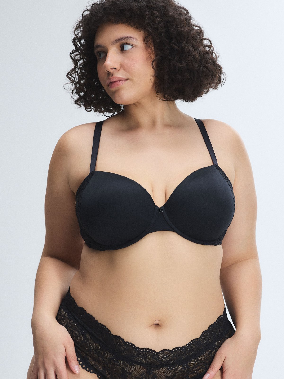Soft N' Savage Lightly Lined Convertible Lace Demi Bra