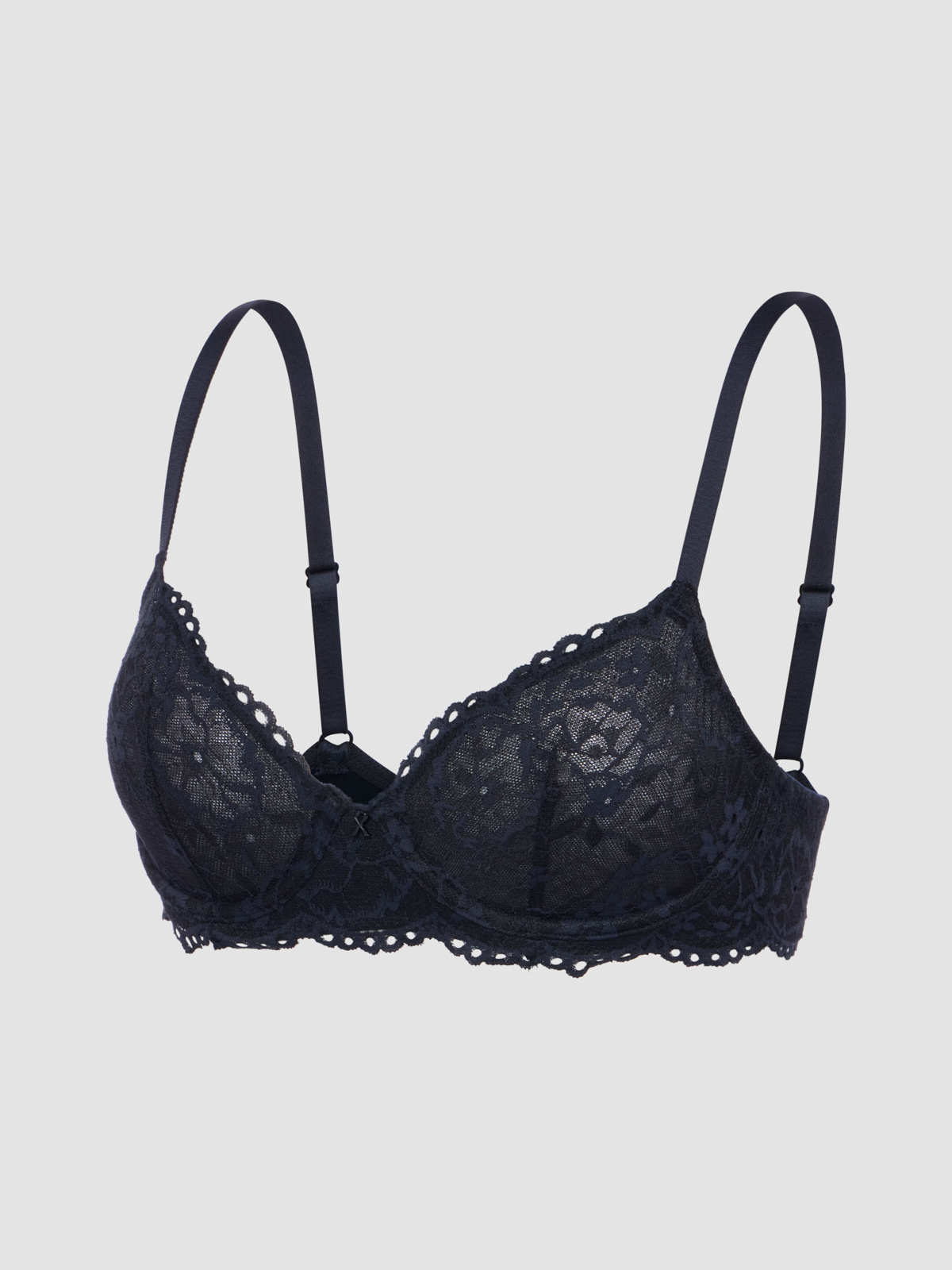 Soft N' Savage Lace Unlined Demi Bra in Black | SAVAGE X FENTY