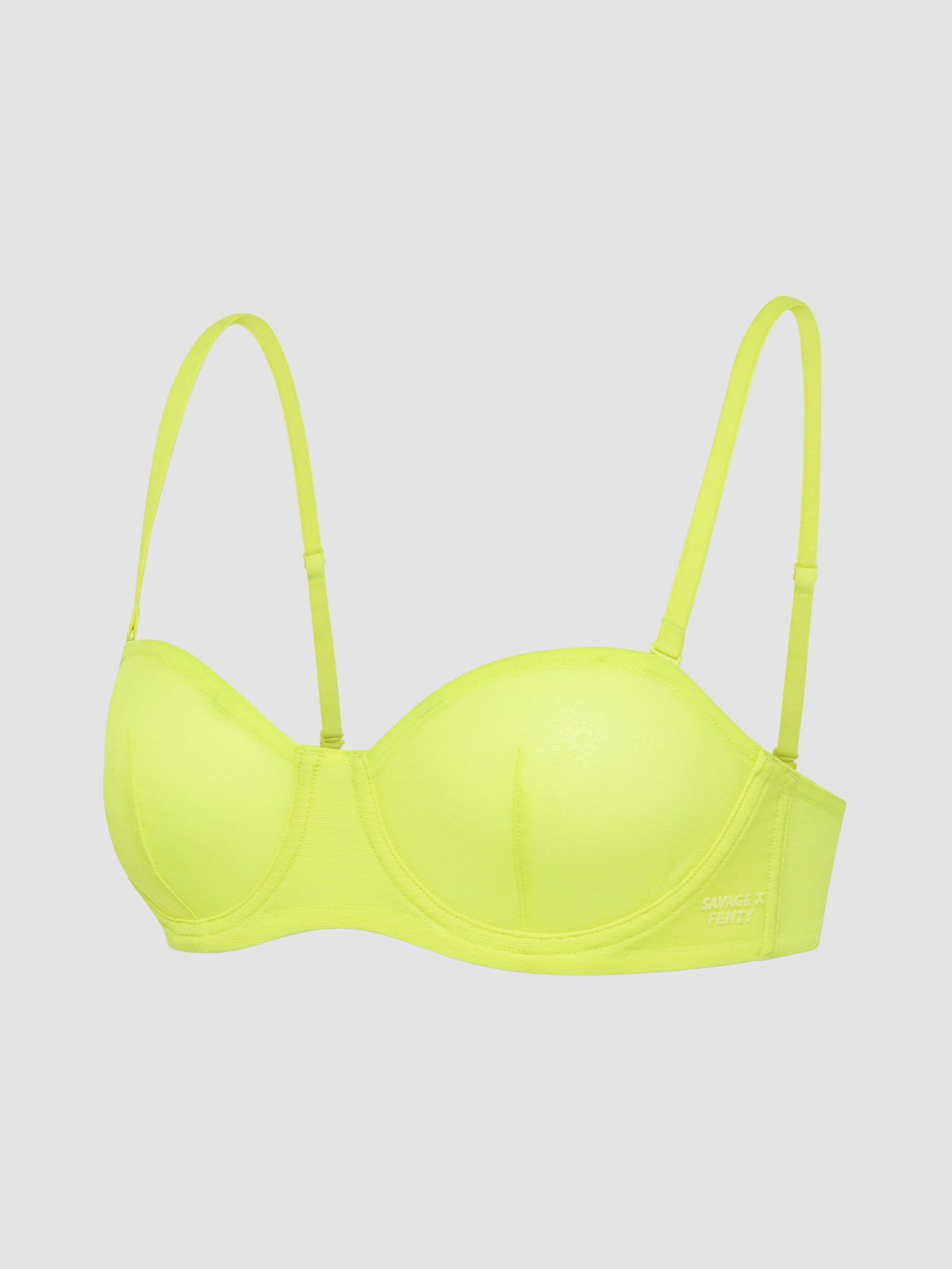 Sheer X Unlined Strapless Bra in Green | SAVAGE X FENTY