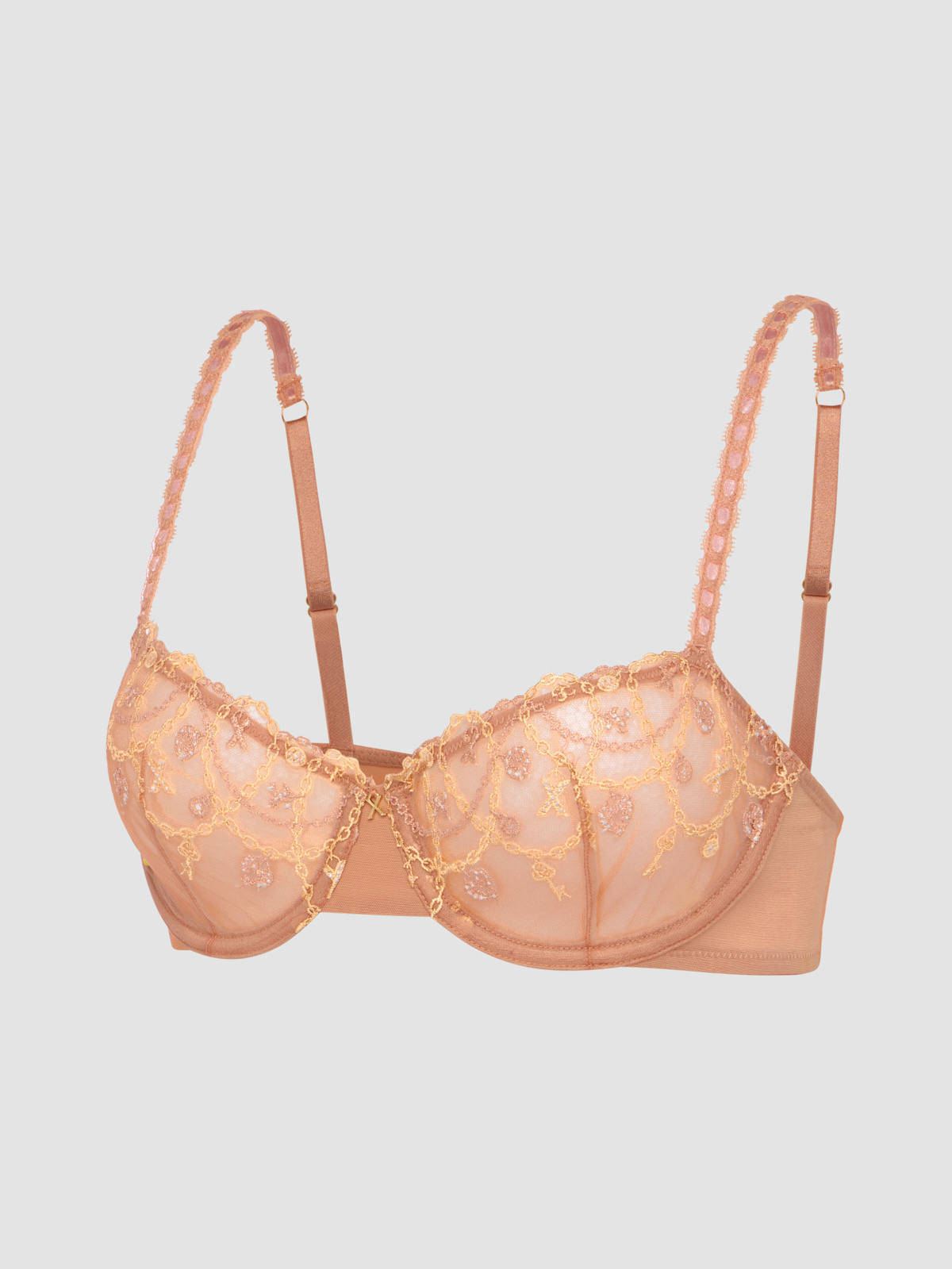 Charmbeat Unlined Balconette Bra in Brown | SAVAGE X FENTY