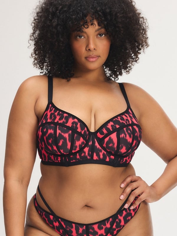 City Kitty Unlined Longline Demi Bra