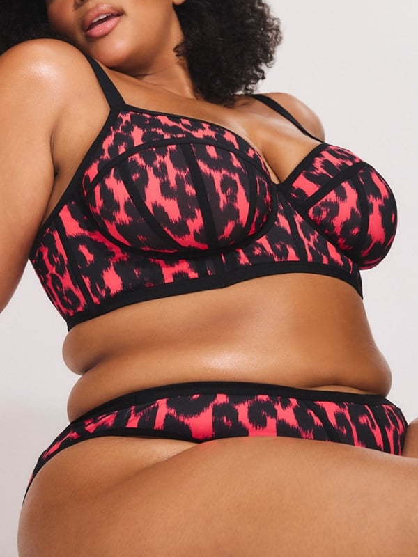 City Kitty Unlined Longline Demi Bra
