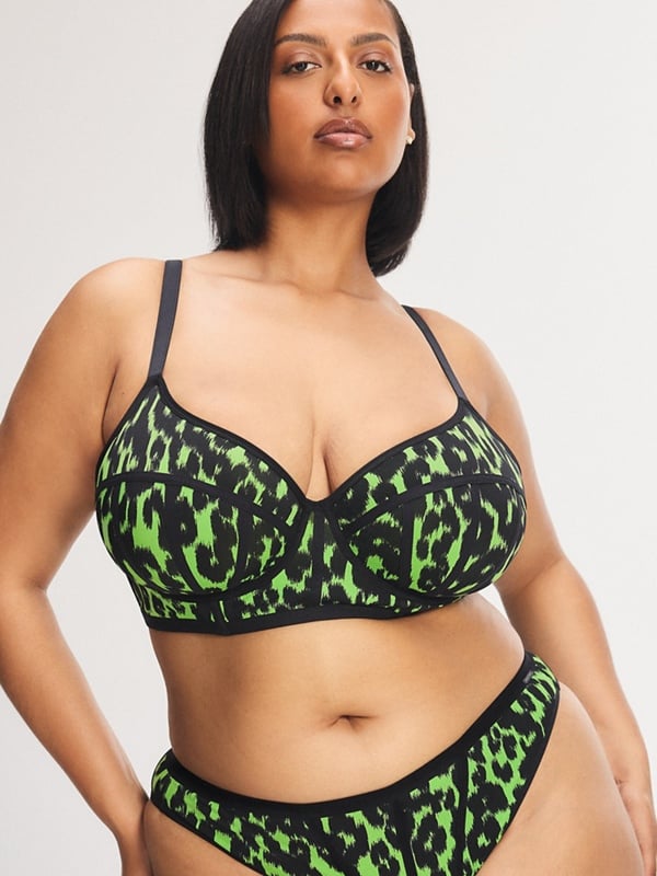 City Kitty Unlined Longline Demi Bra