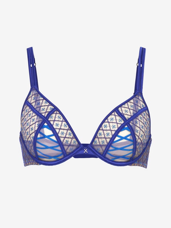 Lil Tied Up Embroidered Unlined Bra
