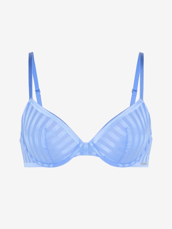 Show N' Tell Stripe Unlined Demi Bra