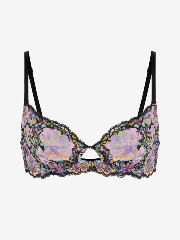 Field Of Flowers Lace Unlined Demi Bra
