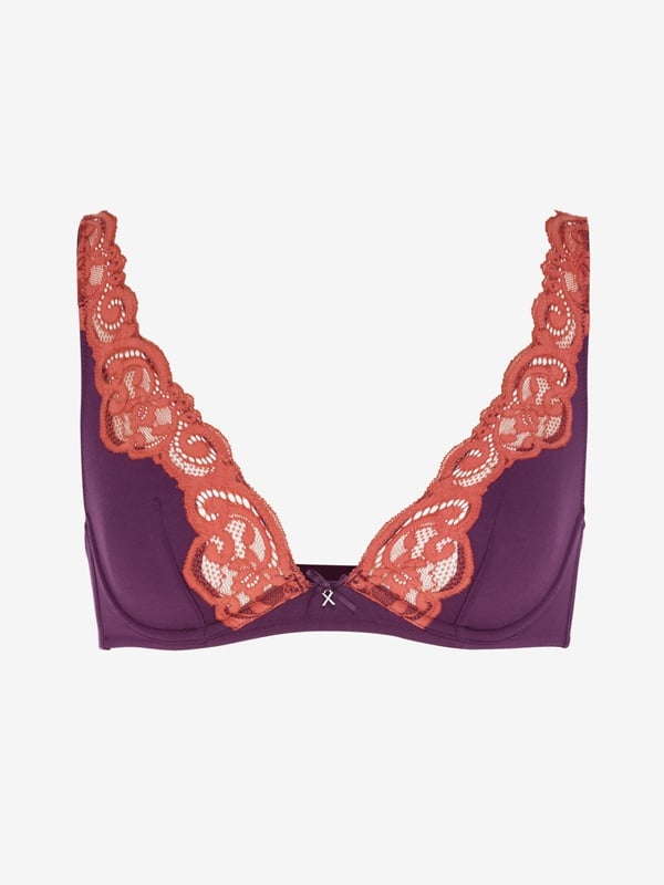 Swirly Girly Unlined Plunge Bra