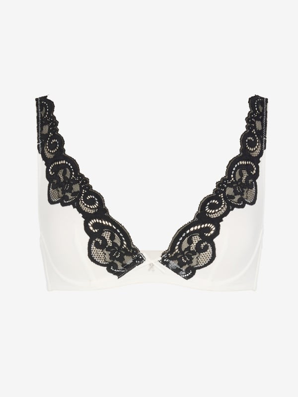Swirly Girly Unlined Plunge Bra