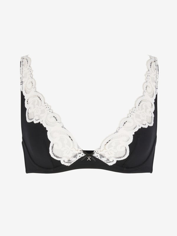 Swirly Girly Unlined Plunge Bra