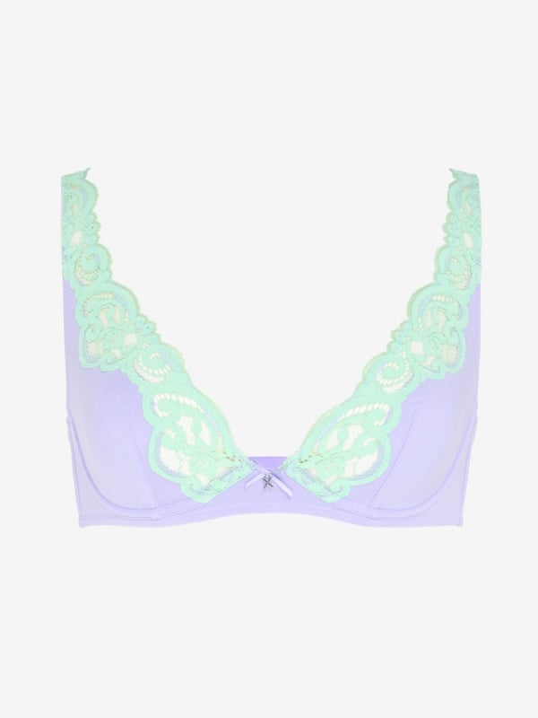 Swirly Girly Unlined Plunge Bra