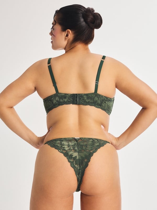 Plush Rush Velvet Unlined Balconette Bra