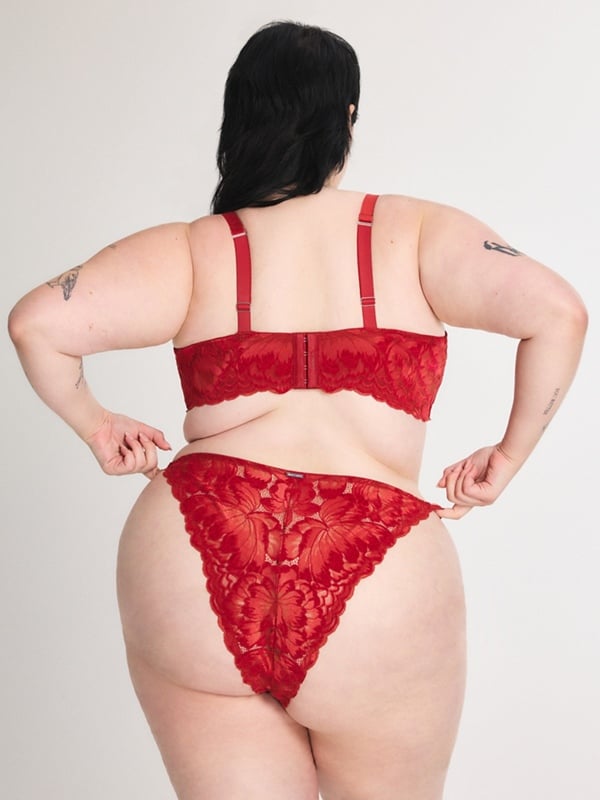 Plush Rush Velvet Unlined Balconette Bra