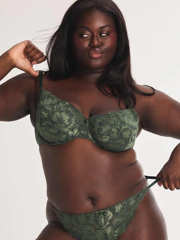 Plush Rush Velvet Unlined Balconette Bra