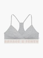 Forever Savage Breast Cancer Awareness Hooded Onesie In Grey Savage X Fenty